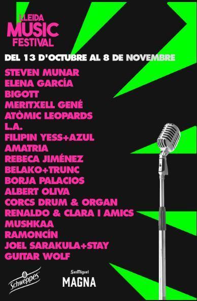 RENALDO & CLARA I AMICS, MUSHKAA, JOEL SARAKULA + STAY, RAMONCIN, ELENA GARCIA I GUITAR WOLF | LLEIDA MUSIC FESTIVAL