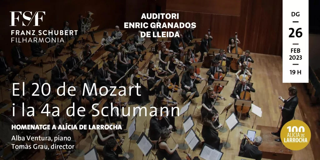 El 20 de Mozart i la 4a de Schumann