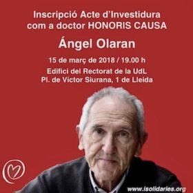 Investidura com a Doctor Honoris Causa d'Ángel Olaran