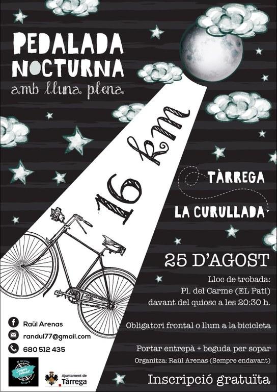 Pedalada nocturna amb lluna plena