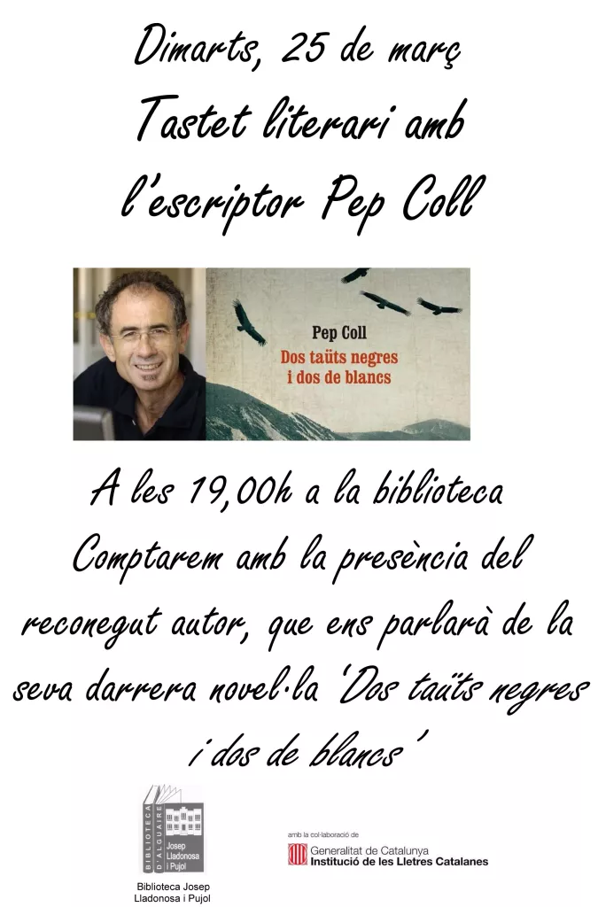 Presentació de 'Dos taüts negres i dos de blancs' de Pep Coll