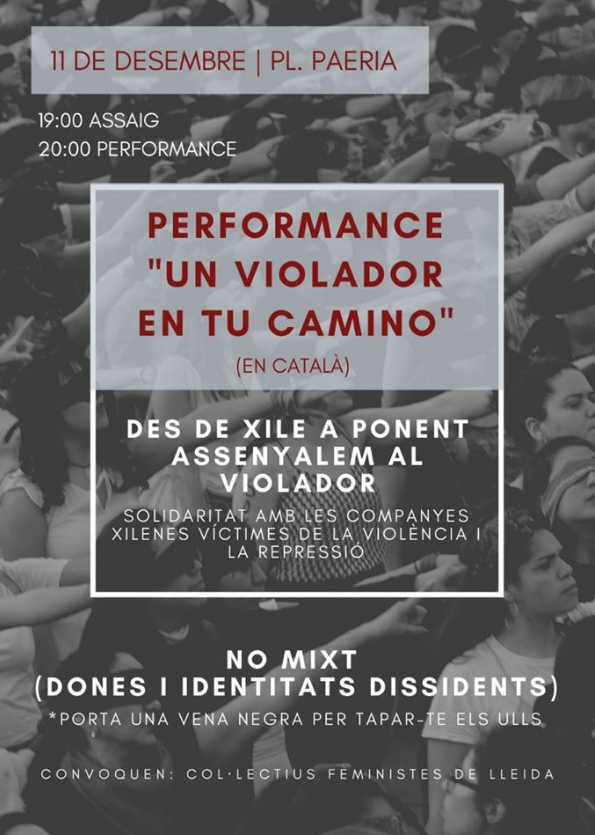 Performance 'Un violador en tu camino'