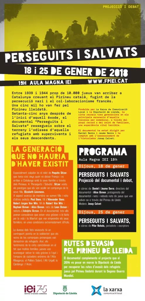 Projecció i debat de "Perseguits i Salvats"