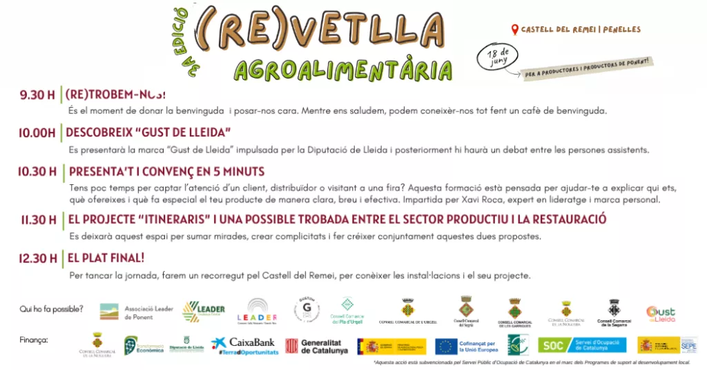 3a (RE)vetlla Agroalientària de les Terres de Lleida