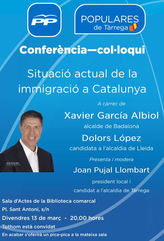 Conferència "Situació actual de la immigració a Catalunya"