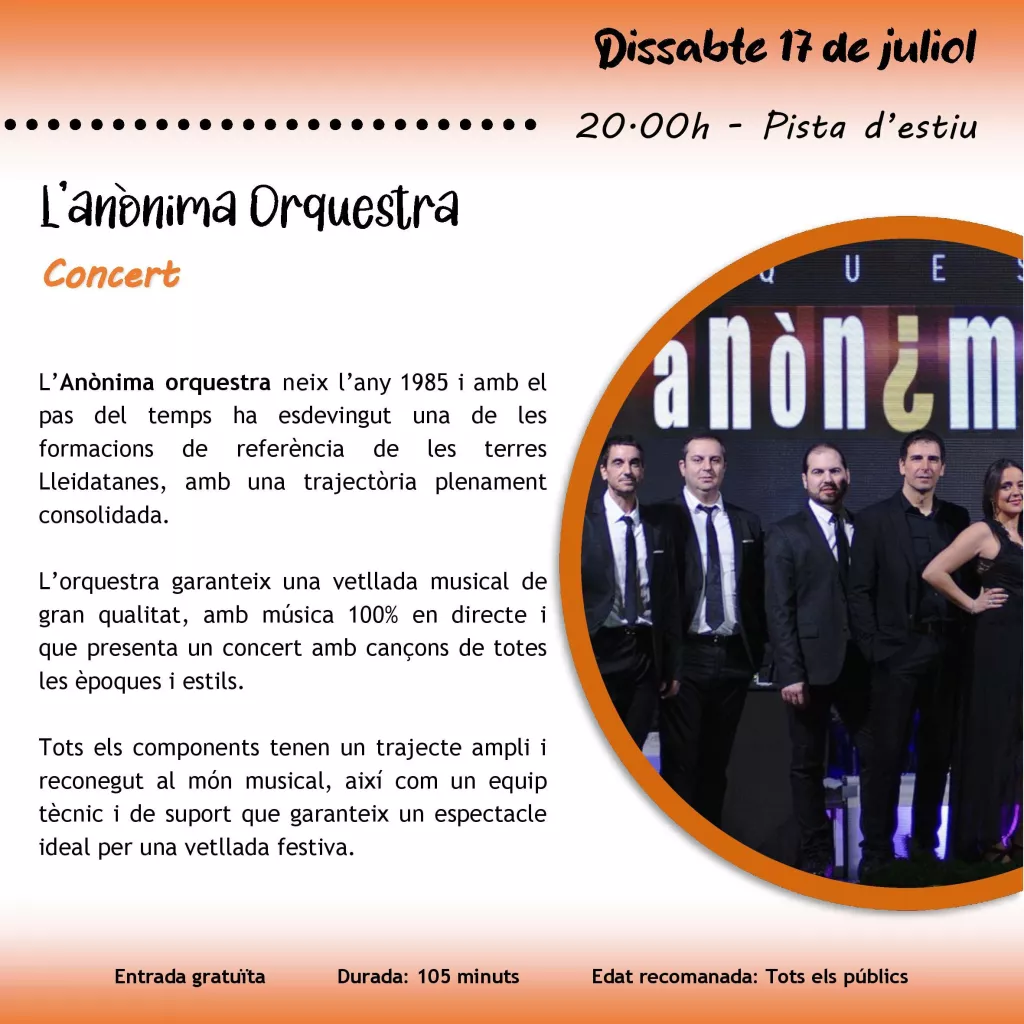 Concert L'Anònima Orquestra