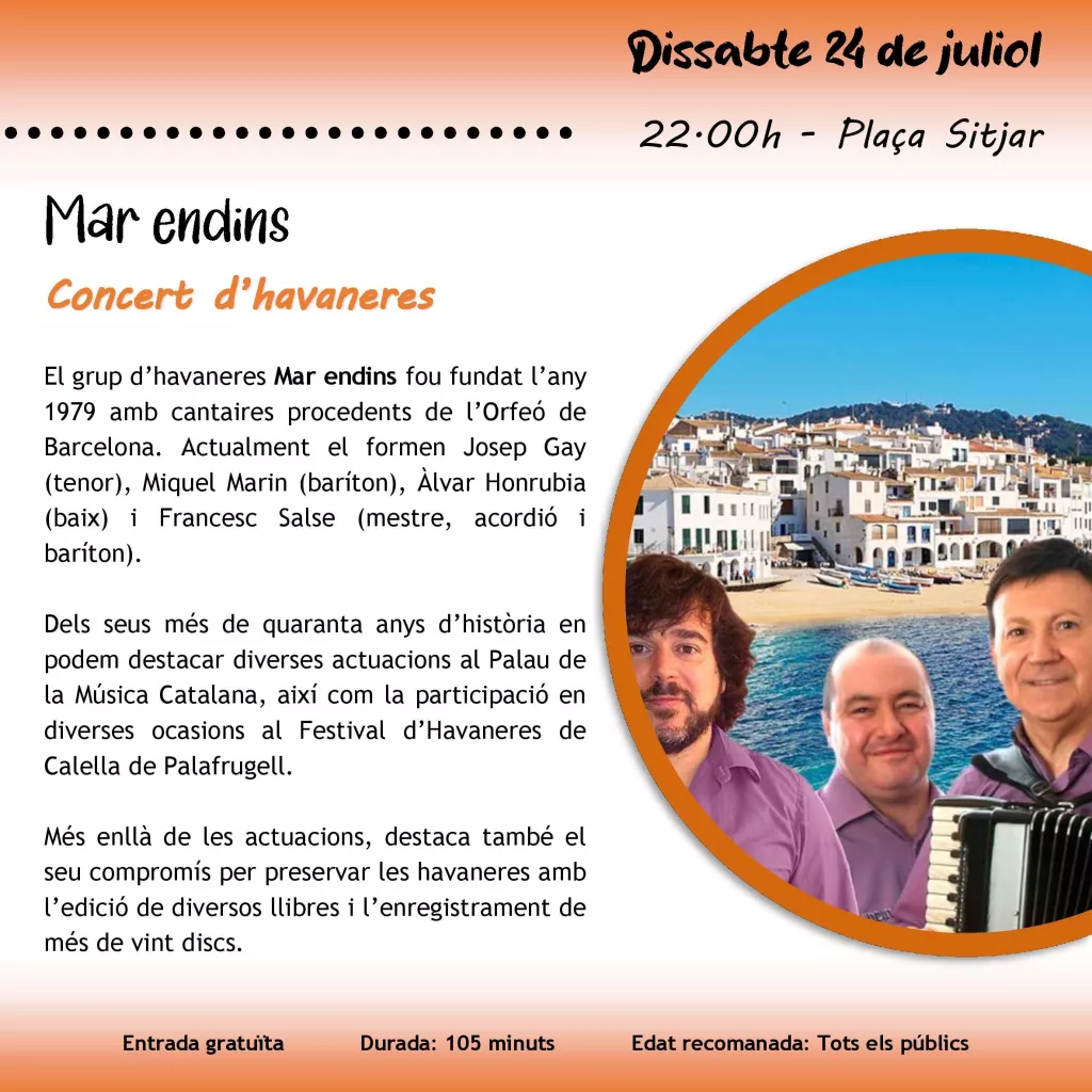 Concert d'havaneres "Mar Endins"
