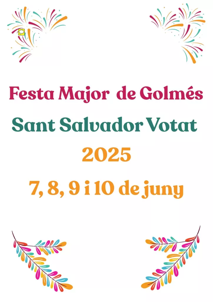 Festa Major de Golmés - Sant Salvador Votat 2025