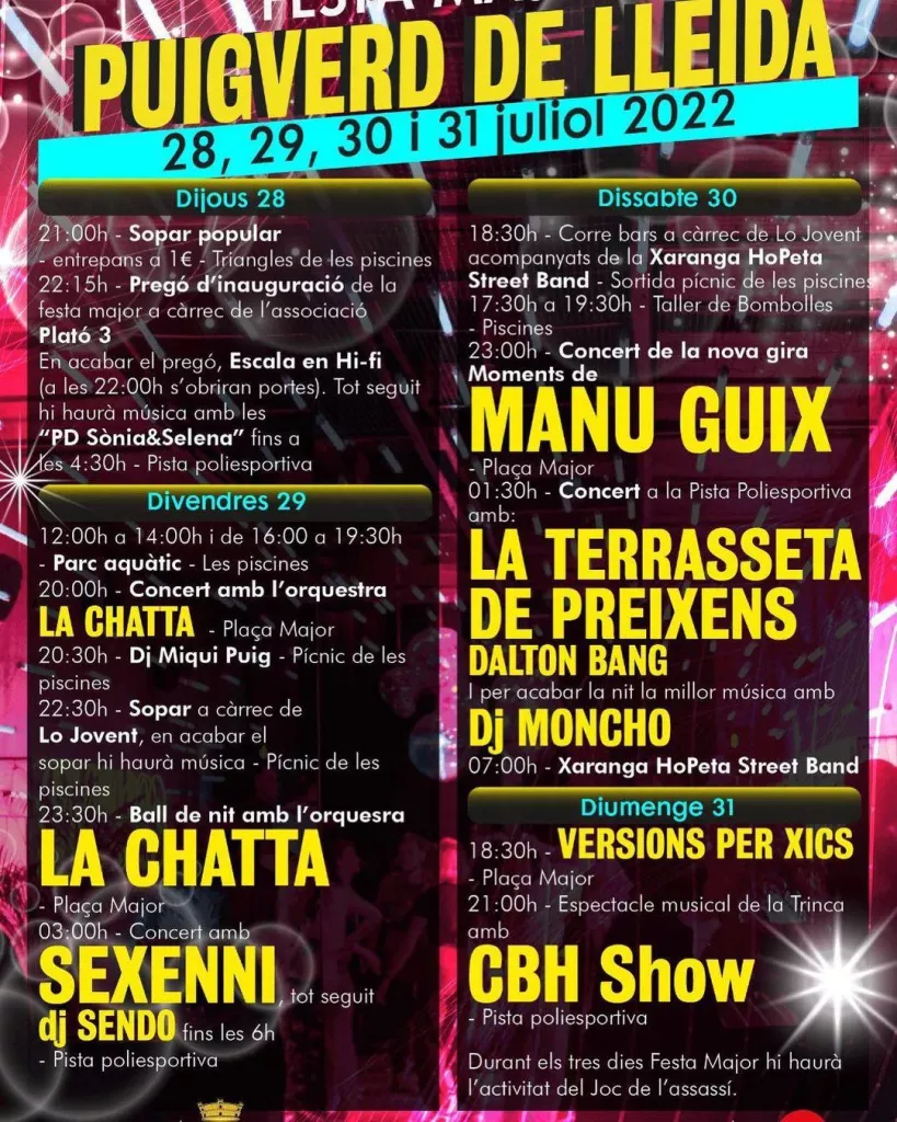 Festa Major de Puigverd de Lleida