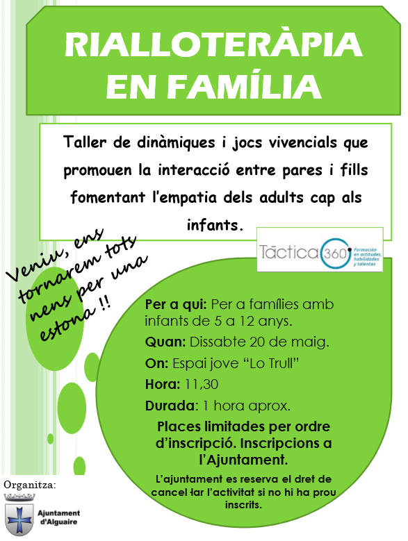 Taller de rissoteràpia en família