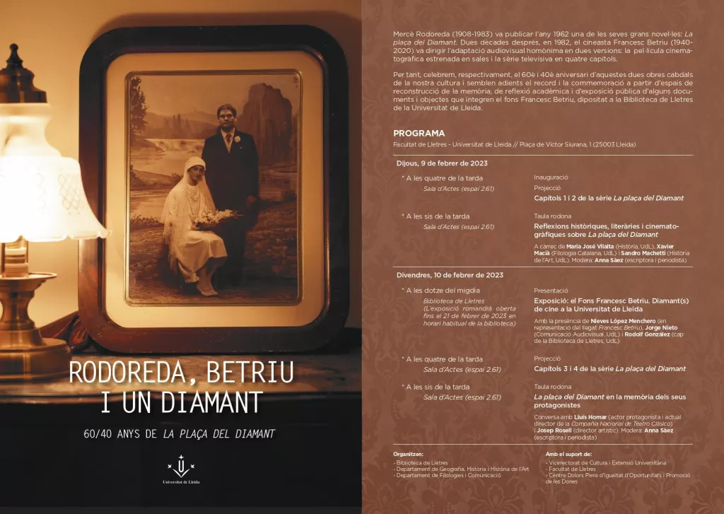 Rodoreda, Betriu i un Diamant: 60/40 anys de La plaça del Diamant