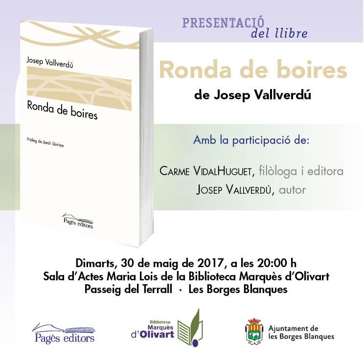 'Ronda de boires' de Josep Vallverdú