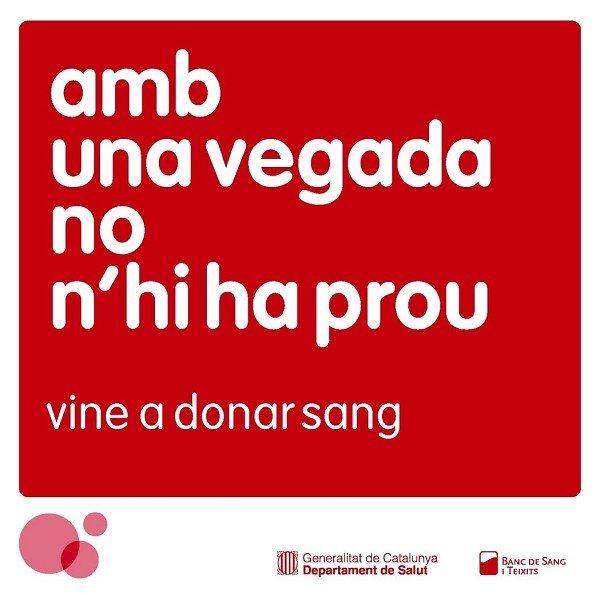 Vine a donar sang!