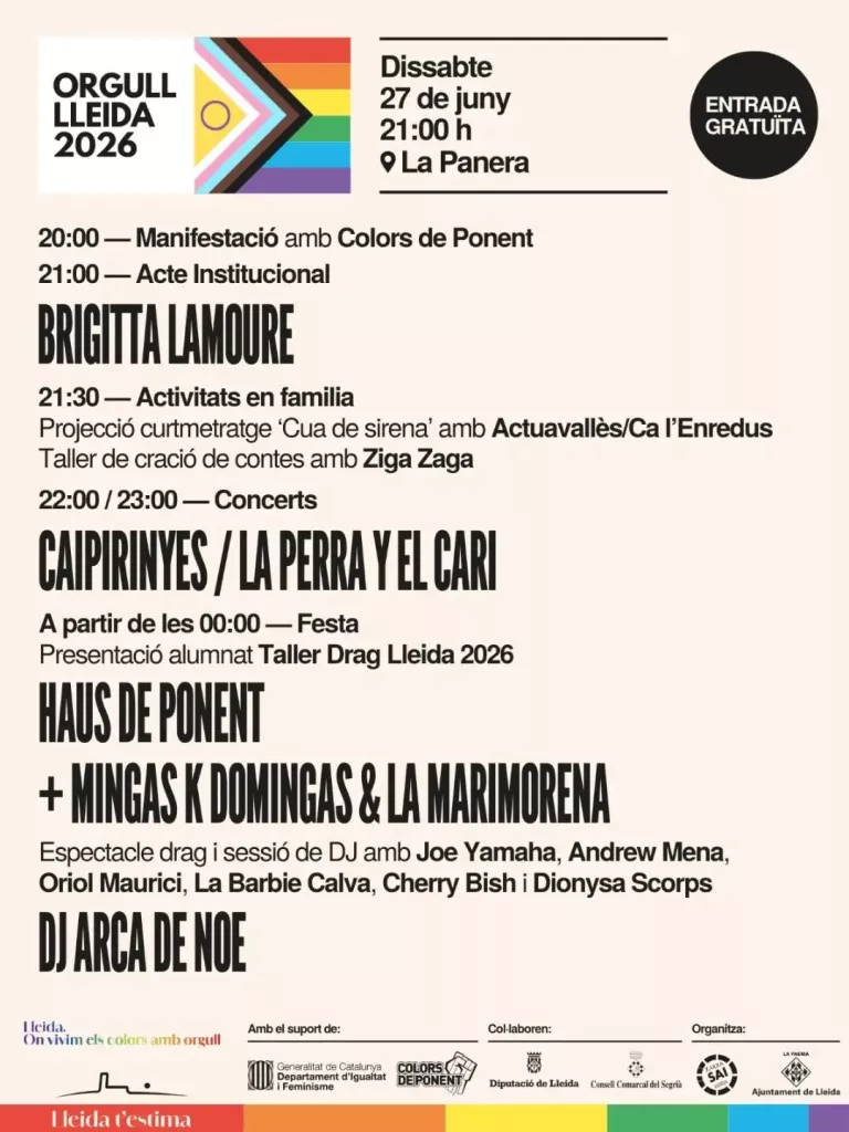 Festa de l’Orgull de Lleida 2026