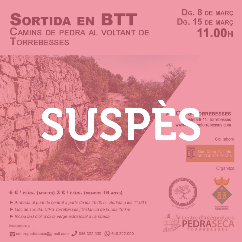 BTT en família pels camins de pedra de Torrebesses