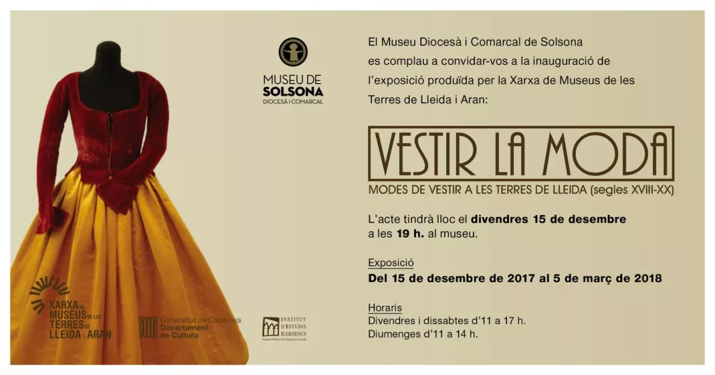'Vestir la Moda. Modes de Vestir a les Terres de Lleida (segles XVIII-XX)'