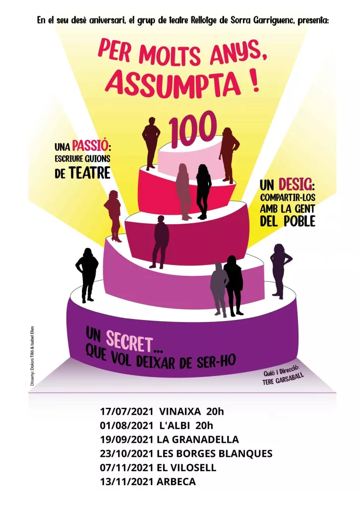 Per molts anys Assumpta! - Rellotge de Sorra Garriguenc