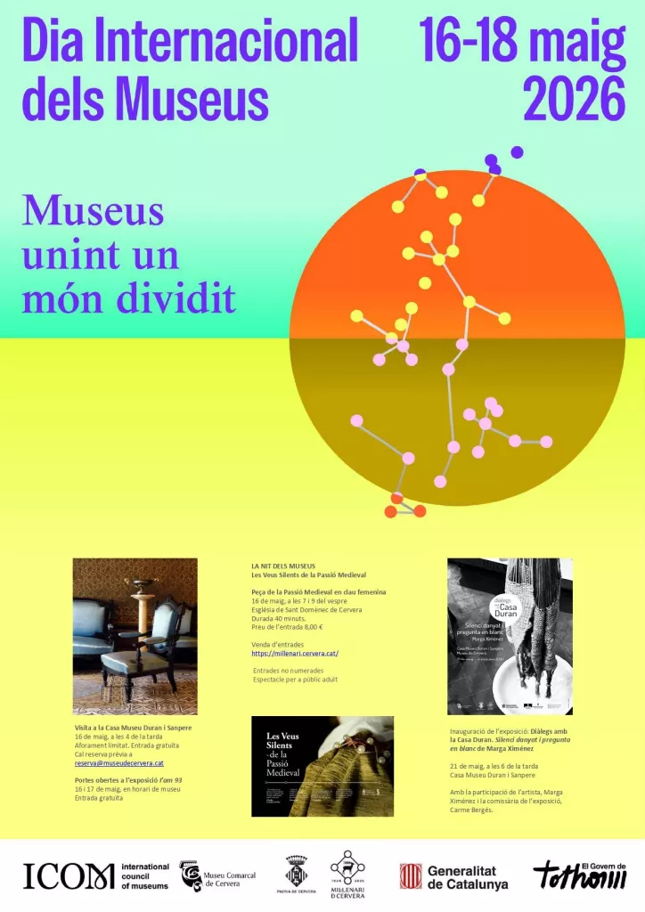 Dia Internacional dels Museus al Museu de Cervera 2026