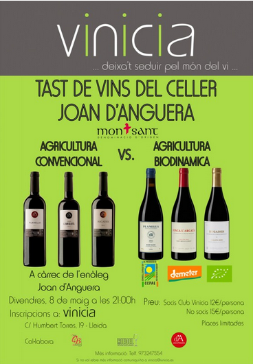Tast de vins del Celler Joan d'Anguera
