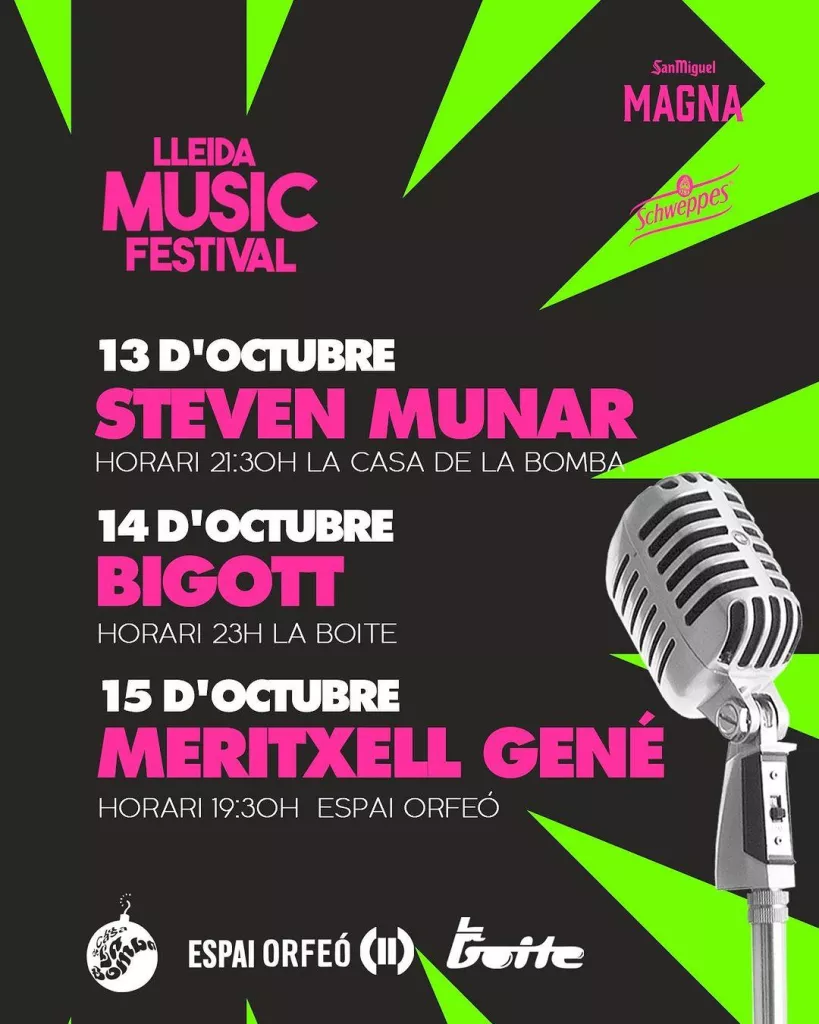 STEVEN MUNAR, BIGOTT I MERITXELL GENÉ | LLEIDA MUSIC FESTIVAL