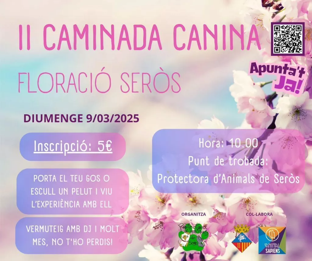 Caminada canina de la flor