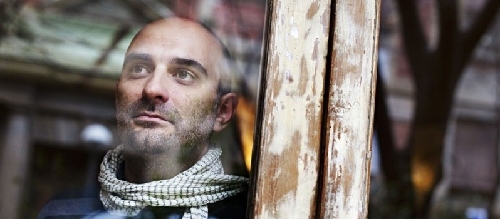 Joan Reig, Joan Miquel Oliver i Pau Riba, a la cafeteria Slàvia