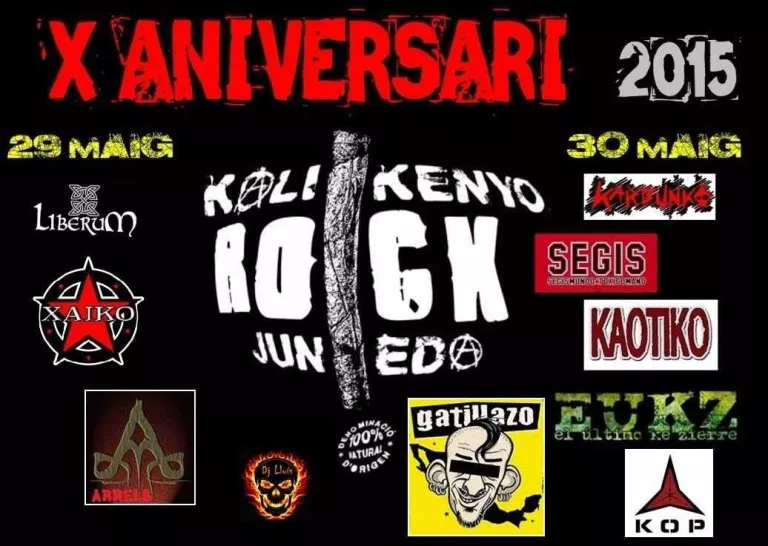 Kalikenyo Rock, 10 anys de punk