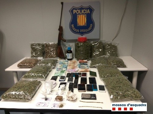 Empresonats per traficar amb haixix, cocaïna i marihuana a la Noguera