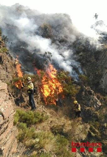 El foc de la Guingueta, 20 km de llarg i 556 hectàrees