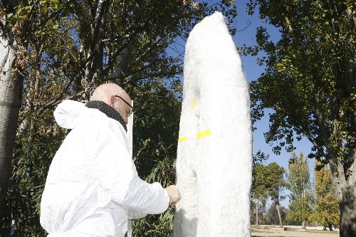 Comença la restauració de l’escultura ‘Gènesi’ d’Abad Gil a les Basses