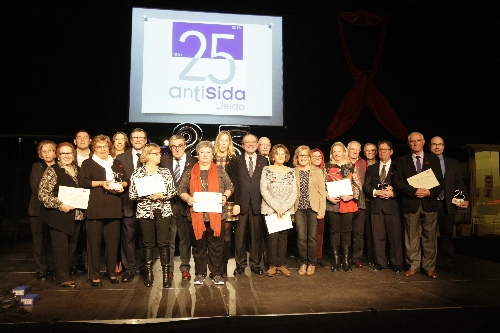 Antisida Lleida celebra 25 anys i premia els seus col·laboradors