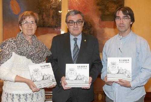 Fèlix Montagut plasma en un llibre els seus dibuixos del patrimoni i esglésies del Segrià
