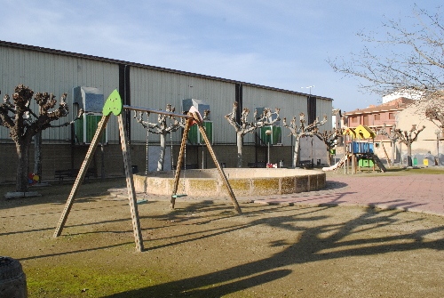 Obres per millorar la seguretat al parc del poliesportiu de Golmés