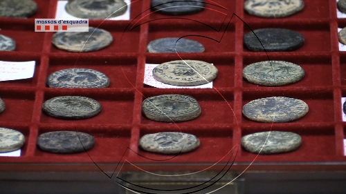 Detingut a Alfarràs per espoliar centenars de monedes històriques de jaciments de Lleida