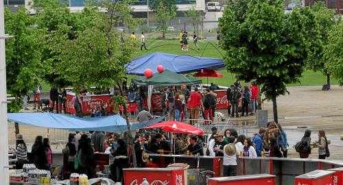Festa d'estudiants de la UdL passada per aigua