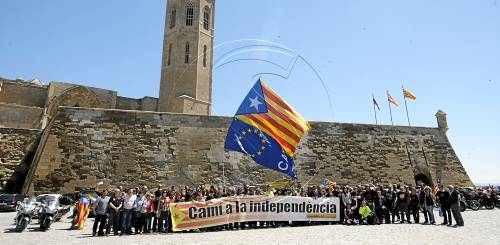 Concentració motera a Lleida per la independència
