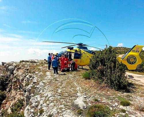 Greu un parapentista al patir una caiguda a Àger