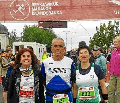 Tres lleidatans acaben la marató de Reykjavík