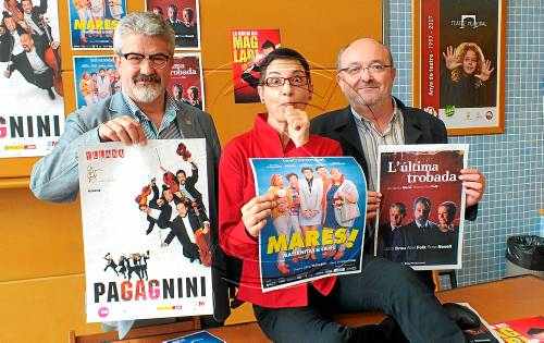 Lloll Bertran, Malikian i Abel Folk, en la temporada de Balaguer