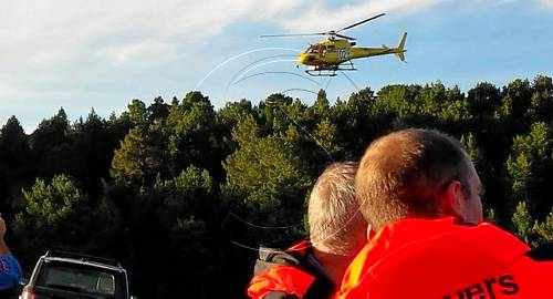 Rescatat un boletaire en helicòpter a Fígols