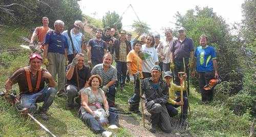 Els veïns recuperen 50 quilòmetres de camins a les Valls d'Aguilar per al turisme