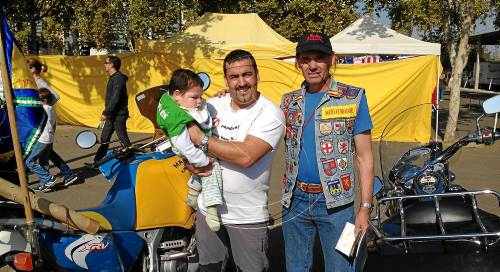 Concentració motard al parc per recaptar fons per a Aitor