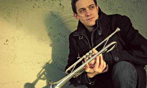 El trompetista francès Fabien Mary, dijous al pub Antares de Lleida
