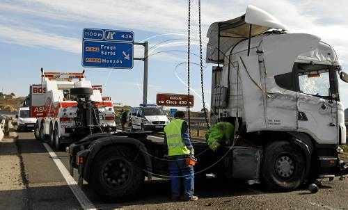Tallada set hores l'autovia a Fraga