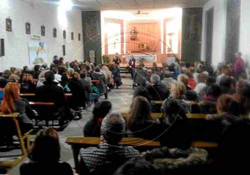 Veten a Salamanca una xarrada de Pàmies i la fa en una església