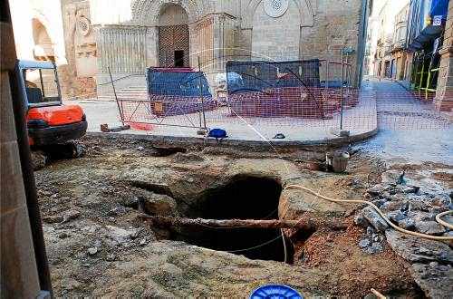 Troben diverses sitges sota la plaça d'Agramunt