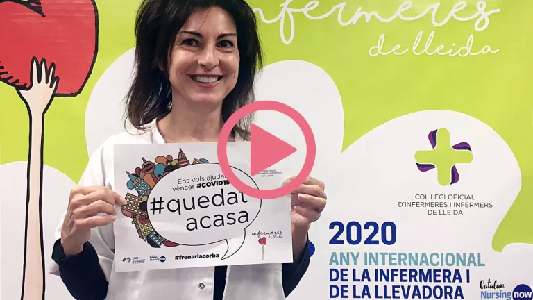 #VÍDEO | Les infermeres llancen una campanya de Salut per a la població confinada a Lleida