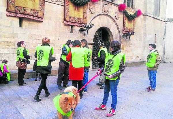 Protesta de la PAH contra els bancs i les administracions