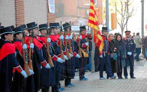 Emotiu funeral amb honors per al mosso que va morir envestit per un cotxe a Boldú