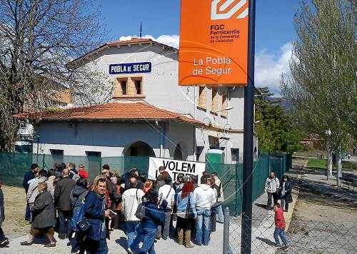 Principi d'acord perquè la Pobla recuperi l'estació de trens